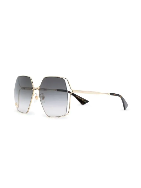 Gucci Eyewear Lunettes De Soleil Double G à Monture Oversize Femme 2 Gucci Eyewear Lunettes De Soleil Double G à Monture Oversize Femme – Image 2