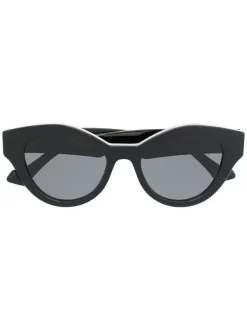 Gucci Eyewear 002 BLACK Lunettes De Soleil Ă Monture Papillon Femme