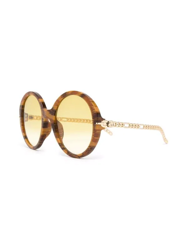 Gucci Eyewear 004 GOLD Lunettes De Soleil à Monture Oversize Femme 2 Gucci Eyewear 004 GOLD Lunettes De Soleil à Monture Oversize Femme – Image 2