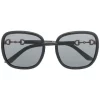 Gucci Eyewear 1 BLACK Lunettes De Soleil à Monture Carrée Femme
