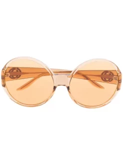 Gucci Eyewear Lunettes De Soleil à Monture Ronde Femme