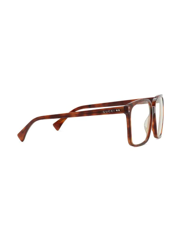 Gucci Eyewear Lunettes De Vue à Monture Carrée 2374 BROWN 2 Gucci Eyewear Lunettes De Vue à Monture Carrée 2374 BROWN – Image 2
