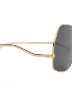 Gucci Eyewear Lunettes De Soleil à Monture Géométrique Oversize Femme -Gucci Eyewear Soldes 2022 16760139 33073664 600