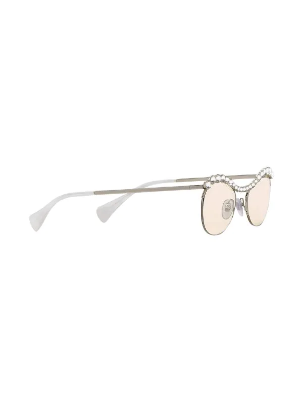 Gucci Eyewear 8174 SILVER Lunettes De Soleil à Monture Ronde Femme 2 Gucci Eyewear 8174 SILVER Lunettes De Soleil à Monture Ronde Femme – Image 2