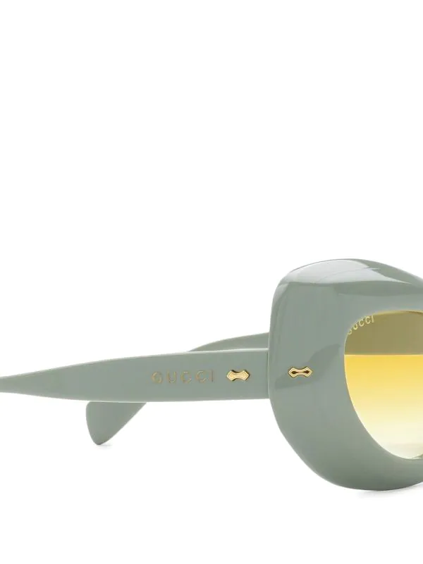 Gucci Eyewear Lunettes De Soleil à Monture Ovale 3972 Green 3 Gucci Eyewear Lunettes De Soleil à Monture Ovale 3972 Green – Image 3