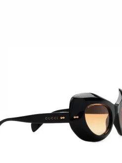 Gucci Eyewear Lunettes De Soleil à Monture Ovale Femme -Gucci Eyewear Soldes 2022 16778053 33148897 600