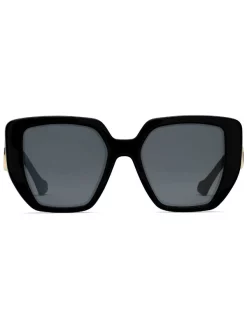 Gucci Eyewear Lunettes De Soleil Double G à Monture Oversize Femme