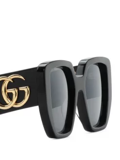 Gucci Eyewear Lunettes De Soleil Double G à Monture Oversize Femme -Gucci Eyewear Soldes 2022 16780616 33167487 600