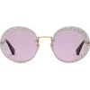 Gucci Eyewear Lunettes De Soleil à Monture Ronde Femme