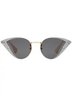 Gucci Eyewear Lunettes De Soleil à Monture Géométrique Femme