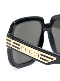 Gucci Eyewear Lunettes De Soleil à Monture Oversize Homme -Gucci Eyewear Soldes 2022 16827682 33376960 600