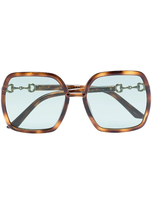 Gucci Eyewear Lunettes De Soleil Horsebit à Monture Carrée Femme 1 Gucci Eyewear Lunettes De Soleil Horsebit à Monture Carrée Femme
