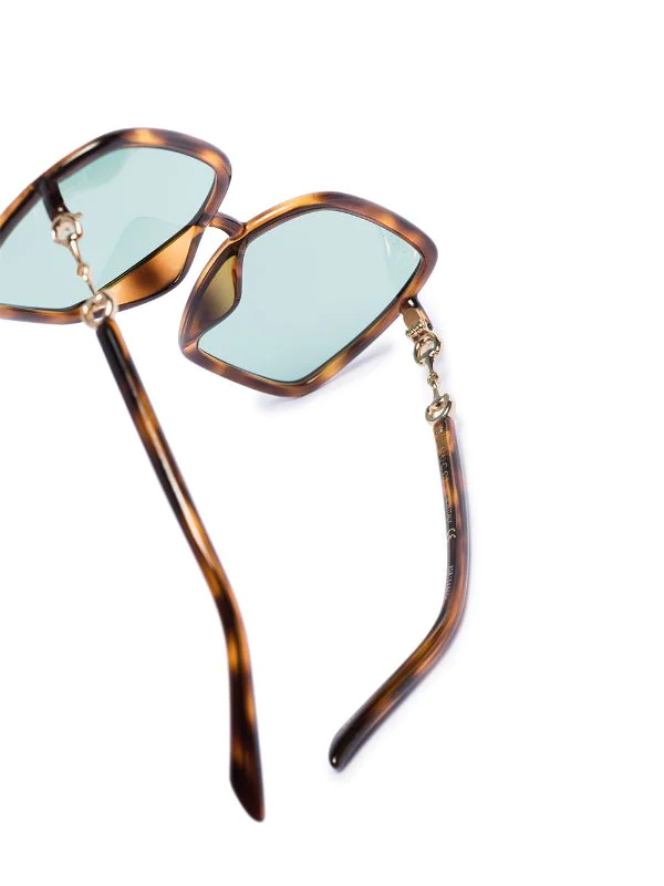 Gucci Eyewear Lunettes De Soleil Horsebit à Monture Carrée Femme 4 Gucci Eyewear Lunettes De Soleil Horsebit à Monture Carrée Femme – Image 4