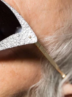 ( Nouvelle Collection ) Gucci Eyewear Lunettes De Soleil à Monture Papillon GOLD-GOLD-GREY -Gucci Eyewear Soldes 2022 16843735 35776904 600