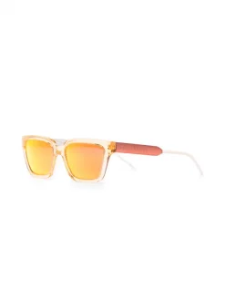 Gucci Eyewear Lunettes De Soleil à Monture Rectangulaire ORANGE-ORANGE-ORANGE -Gucci Eyewear Soldes 2022 16843737 35290002 600
