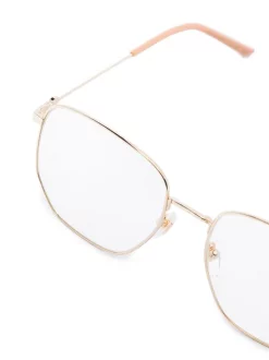 Gucci Eyewear Lunettes De Vue à Monture Ronde GOLD-GOLD-TRANSPARENT -Gucci Eyewear Soldes 2022 16844701 35969861 600