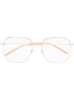 Gucci Eyewear Lunettes De Vue Ă Monture Ronde GOLD-GOLD-TRANSPARENT