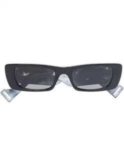 ( Nouvelle Collection ) Gucci Eyewear Lunettes De Soleil à Monture Rectangulaire Black-black-grey