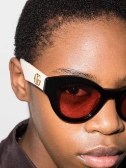 Gucci Eyewear Lunettes De Soleil GG à Monture Papillon Femme -Gucci Eyewear Soldes 2022 16845232 37123273 600