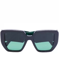 Gucci Eyewear Lunettes De Soleil à Monture Carrée Oversize Femme
