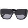 Gucci Eyewear Lunettes De Soleil GG à Monture Oversize Black-black-grey