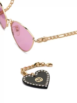 Gucci Eyewear Lunettes De Soleil GG à Monture Papillon GOLD-GOLD-PINK 8 Gucci Eyewear Lunettes De Soleil GG à Monture Papillon GOLD-GOLD-PINK -Gucci Eyewear Soldes 2022 16845241 35305857 600