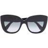 Gucci Eyewear Black-black-grey Lunettes De Soleil à Monture Oversize Femme