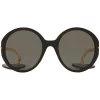 Gucci Eyewear Lunettes De Soleil à Monture Ronde 1100L1 Black
