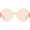 Gucci Eyewear 3500U1 PINK Lunettes De Soleil GG à Monture Ronde Femme