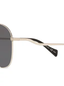 Gucci Eyewear 4100L1 SILVER Lunettes De Soleil à Monture Aviateur Femme -Gucci Eyewear Soldes 2022 16868248 33820316 600
