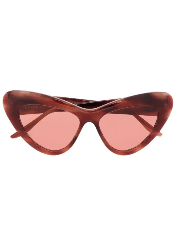 Gucci Eyewear 2376 HAVANA/ HAVANA/ ORANGE Lunettes De Soleil GG à Monture Papillon Femme 1 Gucci Eyewear 2376 HAVANA/ HAVANA/ ORANGE Lunettes De Soleil GG à Monture Papillon Femme