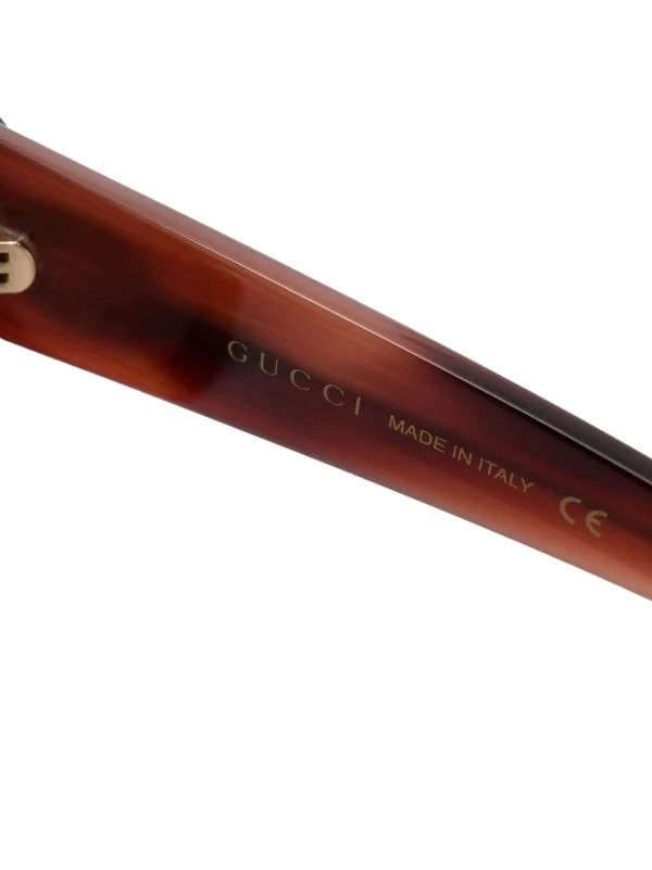 Gucci Eyewear 2376 HAVANA/ HAVANA/ ORANGE Lunettes De Soleil GG à Monture Papillon Femme 3 Gucci Eyewear 2376 HAVANA/ HAVANA/ ORANGE Lunettes De Soleil GG à Monture Papillon Femme – Image 3