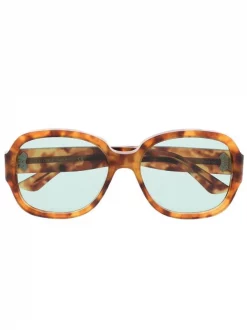 Gucci Eyewear Lunettes De Soleil à Effet écaille De Tortue Homme