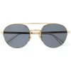 Gucci Eyewear Lunettes De Soleil à Monture Aviateur GOLD-GOLD-GREY