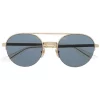 Gucci Eyewear Lunettes De Soleil Bicolores à Monture Aviateur BLACK