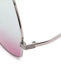 Gucci Eyewear Lunettes De Soleil à Monture Oversize Femme -Gucci Eyewear Soldes 2022 16907142 34034630 600