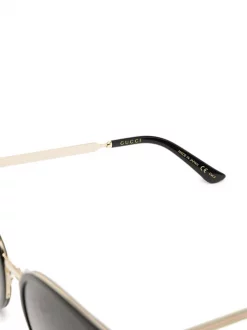 ( Nouvelle Collection ) Gucci Eyewear Lunettes De Soleil à Monture Oversize Femme -Gucci Eyewear Soldes 2022 17087573 35635649 600