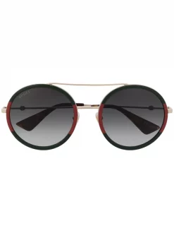 Gucci Eyewear Lunettes De Soleil à Monture Ronde Femme