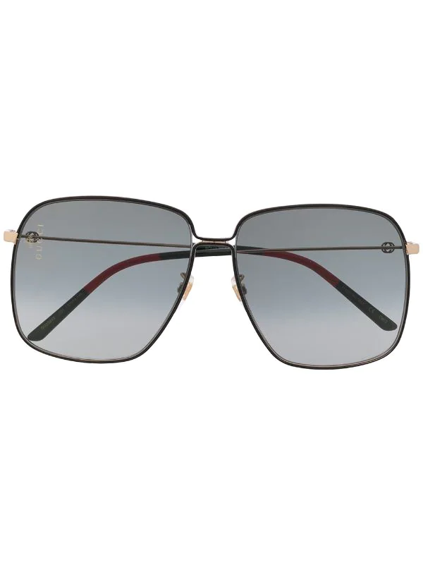 Gucci Eyewear Lunettes De Soleil GG à Monture Rectangulaire Femme 1 Gucci Eyewear Lunettes De Soleil GG à Monture Rectangulaire Femme