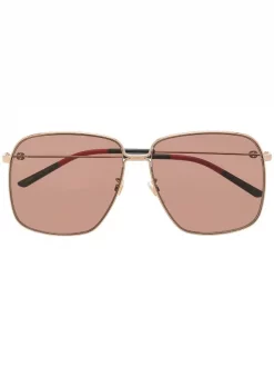 Gucci Eyewear Lunettes De Soleil à Monture Aviateur Femme