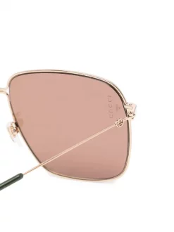Gucci Eyewear Lunettes De Soleil à Monture Aviateur Femme -Gucci Eyewear Soldes 2022 17185984 36588220 600