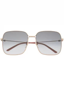 Gucci Eyewear 1 Lunettes De Soleil à Monture Carrée Oversize Femme