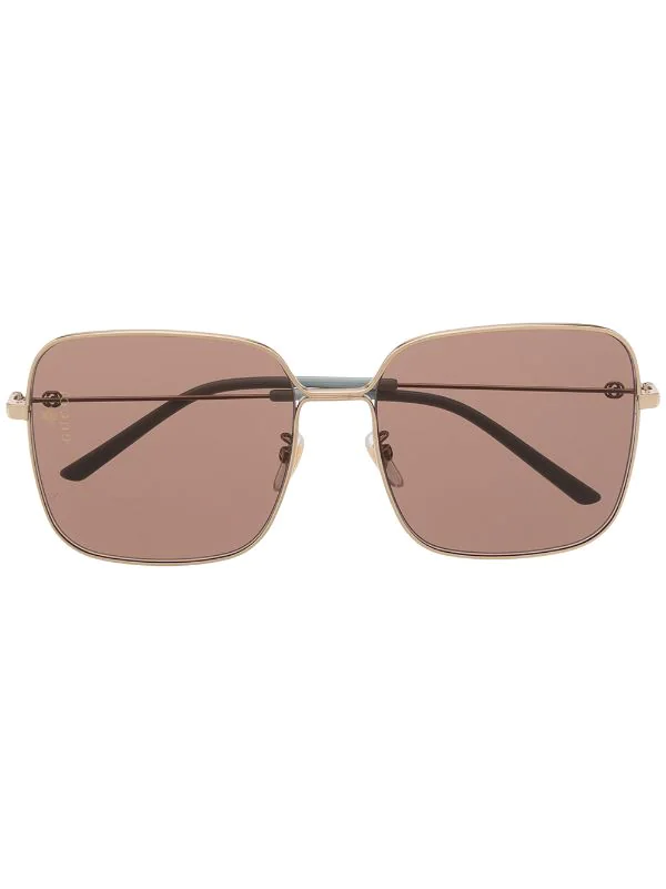 Gucci Eyewear Lunettes De Soleil à Monture Carrée Oversize 2 1 Gucci Eyewear Lunettes De Soleil à Monture Carrée Oversize 2
