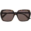 Gucci Eyewear Lunettes De Soleil GG à Monture Rectangulaire Femme