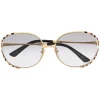 Gucci Eyewear Lunettes De Soleil à Monture Oversize Femme