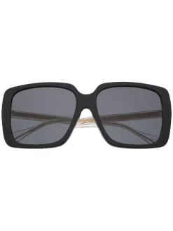 Gucci Eyewear 1 Lunettes De Soleil Bicolores Ă Monture Oversize Femme