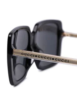 Gucci Eyewear 1 Lunettes De Soleil Bicolores à Monture Oversize Femme -Gucci Eyewear Soldes 2022 17186749 35368424 600