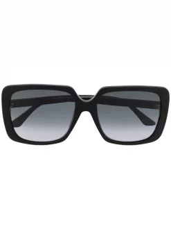 Gucci Eyewear Lunettes De Soleil à Logo Strassé 1