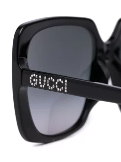Gucci Eyewear Lunettes De Soleil à Logo Strassé 1 -Gucci Eyewear Soldes 2022 17186751 35368426 600