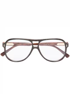 ( Nouvelle Collection ) Gucci Eyewear Lunettes De Vue à Monture Aviateur Homme